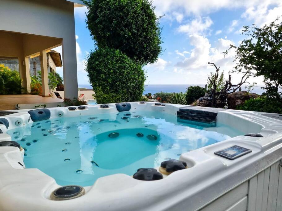 Villa With Pool And Sea View Fontein Exterior foto